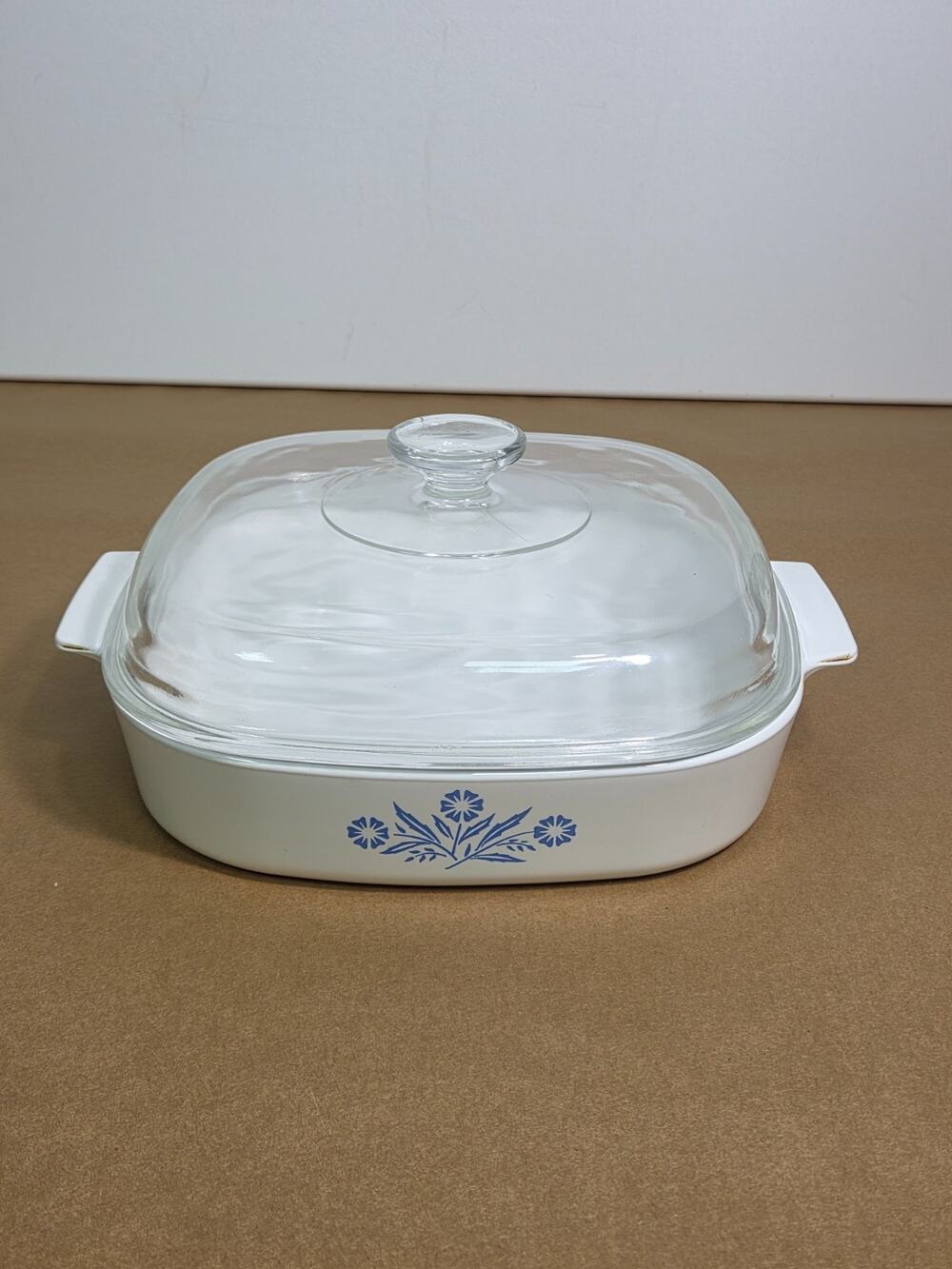 Vintage Corning Ware Blue Cornflower A-10-B Casserole Dish 2.5 Qt with Lid